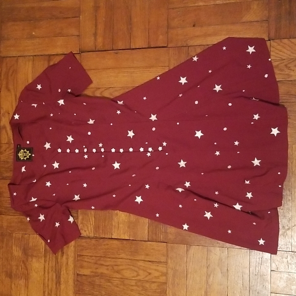 Nishe ASOS UK 8 US 4 Red Star Sweetheart Dress - Picture 2 of 6